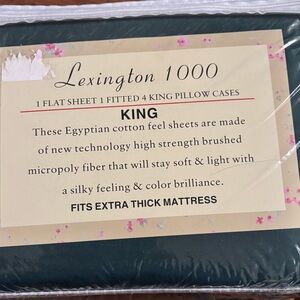 Lexington 1000 King Egyptian Cotton Sheet Set - Forest Green